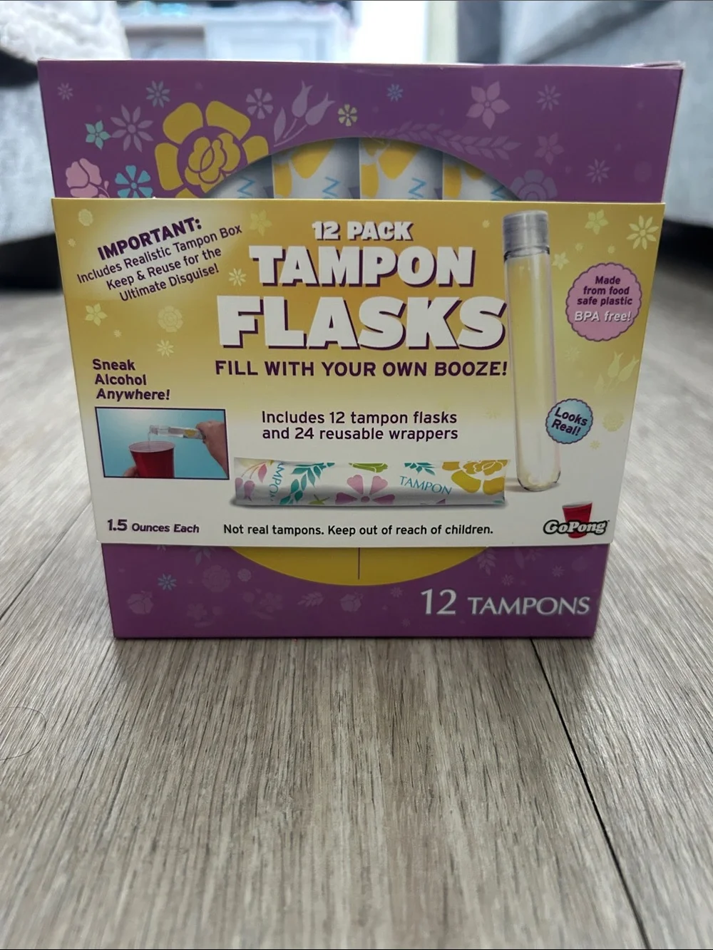 Tampon Flasks - 12 Pack